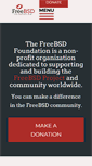 Mobile Screenshot of freebsdfoundation.org